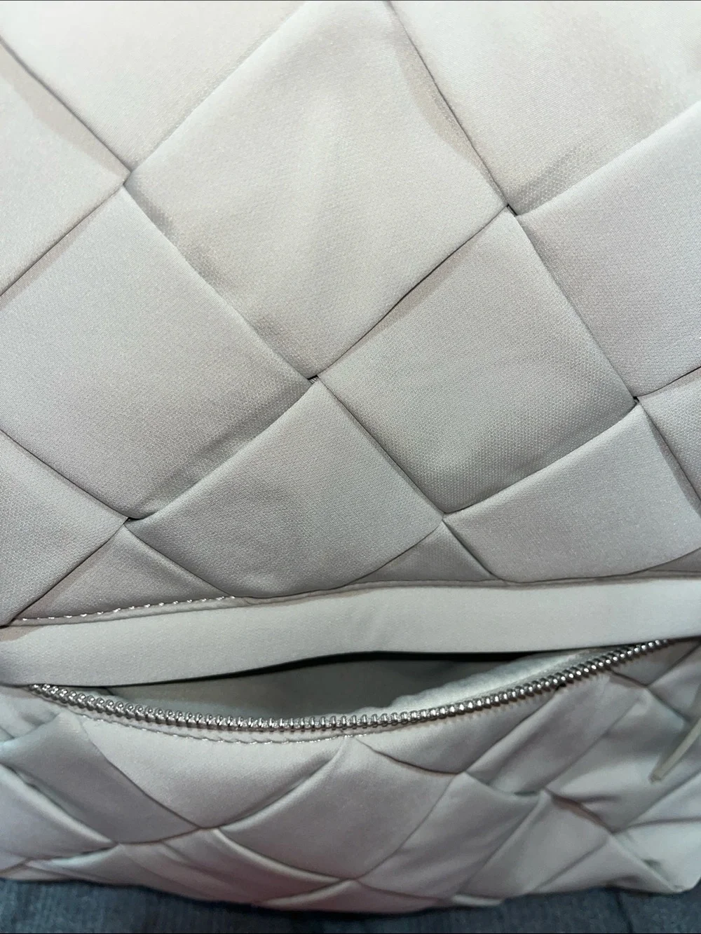 House of Harlow Quilted Women's Backpack - greenish gray